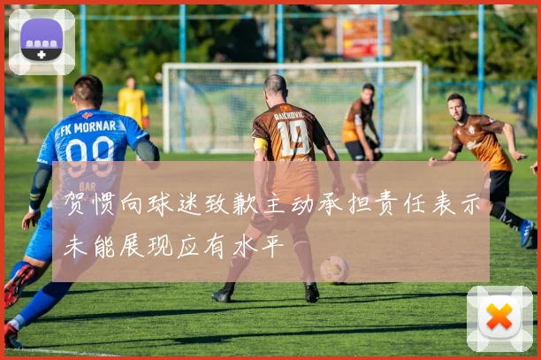 贺惯向球迷致歉主动承担责任表示未能展现应有水平